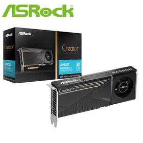ASRock｜アスロック R9700CT32G ASRock Radeon AI PRO R9700 CREATOR 32GB グラフィックボード（ブラック）[R9700CT32G] 返品種別B