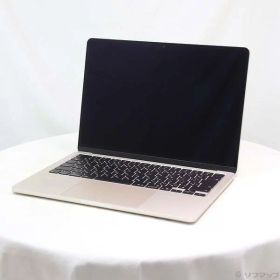 【中古】Apple(アップル) MacBook Air 13.6-inch Early-2025 MW0Y3J／A Apple M4 10コアCPU_8コアGPU 16GB SSD256GB スターライト 〔26.3 Tahoe〕 【349-ud】