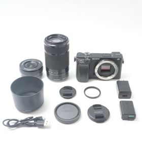 ソニー SONY α6400 ダブルズームレンズキット ILCE-6400Y B[美品B]