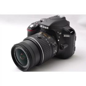 【中古】【1ヶ月保証】 ニコン Nikon D3300 レンズキット ブラック 1ヶ月保証