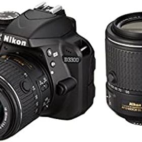 【中古】 Nikon ニコン デジタル一眼レフカメラ D3300 ダブルズームキット2 ブラック