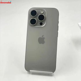 【中古】iPhone15 Pro 128GB ナチュラルチタニウム MTU93J/A Apple版SIMフリ