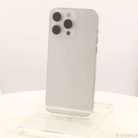 ソフマップ 〔中古品〕 iPhone15 Pro Max 256GB ホワイトチタニウム MU6Q3J／A SIMフリー【377】