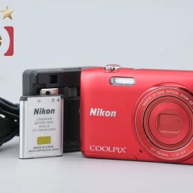 【中古】Nikon ニコン COOLPIX S3500 ラズベリーレッド コンパクトデジタルカメラ