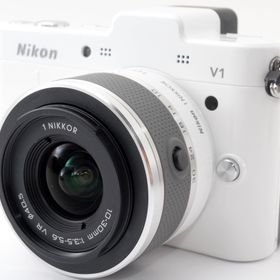 ニコン ミラーレス Nikon 1 V1 レンズキット ホワイト 中古 新品SDカード付き 届いてすぐに使える