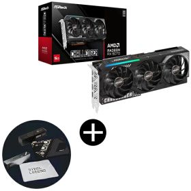 ASRock RX9070 CL 16G ブラック グラフィックボード + ASRockオリジナルマウスパッド セット 【KK9N0D18P】