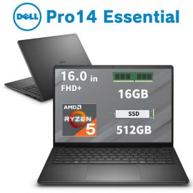 Dell 14型 ノートパソコン Dell Pro 14 essential CPU AMD Ryzen 5 220 メモリ 16GB SSD 512GB Windows 11 Pro webカメラ 無線LAN 搭載 頑丈 持ち運び デル ノートPC 新品 NBLA153-011N1 【法人限定/時間指定/代引不可】