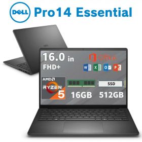 Dell 14型 ノートパソコン Dell Pro 14 essential オフィス付き CPU AMD Ryzen 5 220 メモリ 16GB SSD 512GB Windows 11 Pro webカメラ 無線LAN 搭載 頑丈 持ち運び デル ノートPC 新品 NBLA153-011H1 【法人限定/時間指定/代引不可】