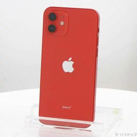 【中古】Apple(アップル) iPhone12 64GB プロダクトレッド MGHQ3J／A SIMフリー 【371-ud】