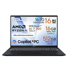 【ポイント10倍】 ASUS ノートパソコン Vivobook 16 M1607KA M1607KA-AI7165WS [クワイエットブルー] 【P10倍】