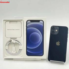 【中古】iPhone12 mini 64GB ブラック MGA03J/A SoftBank版SIMフリー 訳