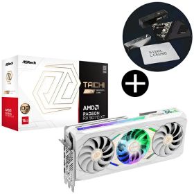 ASRock RX9070XT TCW 16GO ホワイト Radeon RX 9070XT Taichi White 16G OC グラフィックボード + オリジナルマウスパッド セット【KK9N0D18P】