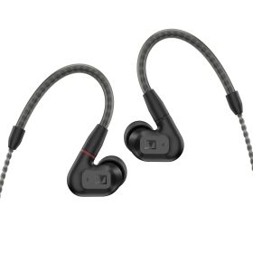 ゼンハイザー（Sennheiser）イヤホン 有線 IE 200 ブラック ダイナミック カナル型 オーディオファイル ゲーミング TrueResponseトランスデューサー ブレードケーブル イヤーフック イヤフォン デュアルチューニ [ブラック] [単品]