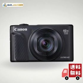 Canon コンパクトデジタルカメラ PowerShot SX740 HS ブラック 光学40倍ズーム/4K動画/Wi-Fi対応 PSSX740HSBK