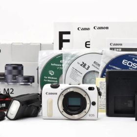 超美品 キヤノン EOS M2 ミラーレスデジタルカメラボディ ホワイト