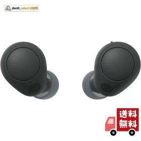 ソニー(SONY) 完全ワイヤレスイヤホン WF-C700N :高性能ノイズキャンセリング搭載/軽量・小型設計/音質アップスケール機能搭載/連続音楽再生時間最長 7.5時間/IPX4防滴性能/急速充電対応/クリアな通話性能/マルチポイント対応 ブラック