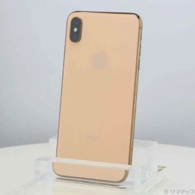 【中古】Apple(アップル) iPhoneXS Max 64GB ゴールド MT6T2J／A SIMフリー 【352-ud】