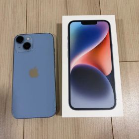 【美品】Apple iPhone 14 ブルー 本体128G
