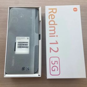 未使用 Xiaomi シャオミ Redmi 12 5G対応 128GB ミッドナイトブラック XIG03 XIG03SSA スマホ
