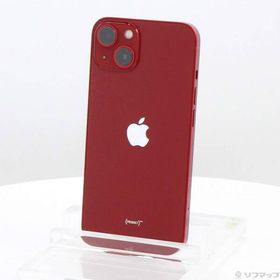 〔中古〕Apple(アップル) iPhone13 128GB プロダクトレッド MLNF3J／A SIMフリー〔258-ud〕