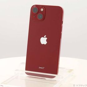 〔中古〕Apple(アップル) iPhone13 256GB プロダクトレッド MLNL3J／A SIMフリー〔352-ud〕