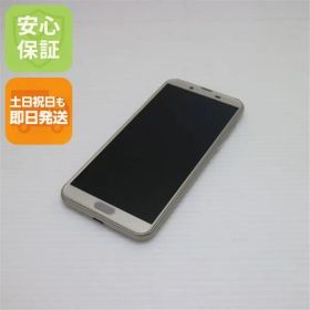 美品 SH-01L AQUOS sense2 シャンパンゴールド スマホ 本体 白ロム 土日祝発送OK