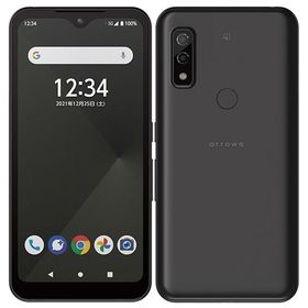 (中古未使用品)〈SIMフリー〉FUJITSU arrows We 64GB ブラック FCG01【安心保証90日/赤ロム永久保証】arrowsWe 本体 Android アンドロイド スマホ