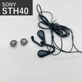 ソニー SONY ステレオヘッドセット STH40DJP B ブラック 有線 インイヤー 開放型 デュアルリスニング マイク付 リモコン 3.5mm ステレオミニ ハンズフリー通話 リングサポーター付属 2018年モデル 国内正規品