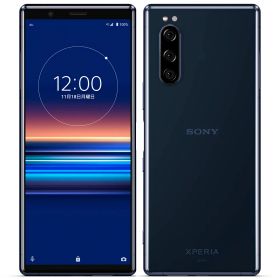 【中古】Cランク 【傷や汚れあり】 SIMロック解除済み 元au SONY Xperia 5 SOV41 ブルー ネットワーク利用制限〇(白ロム) 送料無料 simフリー スマホ 本体