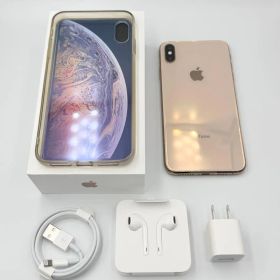 【美品】Apple iPhone XS MAX 64GB ゴールド SIMフリー