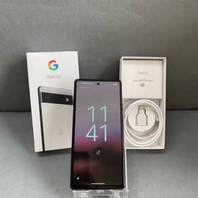 超美品 国内版 SIMフリー Google Pixel 6a 128GB チョーク色