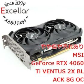 [bn:3] MSI グラフィックボード GeForce RTX 4060 Ti VENTUS 2X BLACK 8G OC PCIExp 8GB