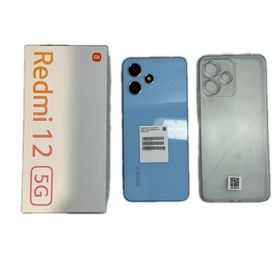 【SIMロック解除済】UQモバイル Xiomi Redmi 12 5G 128GB【ネットワーク利用制限○】 XIG03SLA スカイブルー【中古