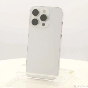 【中古】Apple(アップル) iPhone15 Pro 128GB ホワイトチタニウム MTU83J／A SIMフリー 【352-ud】