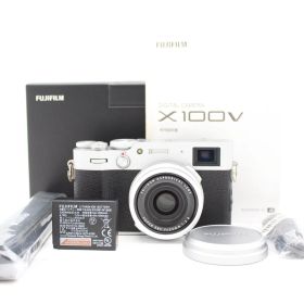 ショット数6400枚！■ほぼ新品■ FUJIFILM フジフイルム X100V シルバー ♯14608