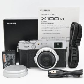 FUJIFILM X100Ⅵ シルバー 6476回 多言語モデル 難あり