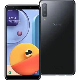 【中古】【安心保証】 楽天モバイル Galaxy A7 ブラック
