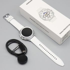 ボーナスストアPlus【美品】SAMSUNG Galaxy Watch8 Classic SM-L500NZWJXJP ホワイト スマートウォッチ ギャラクシーウォッチ 本体