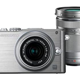 【中古】 OLYMPUS オリンパス ミラーレス一眼 PEN Lite E-PL3 ダブルズームキット シルバー E-PL3 DZKIT SLV