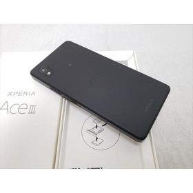 (中古)(SONY) Xperia Ace III ブラック /A203SO 【Y!mobile SIMFREE】、Ymobile