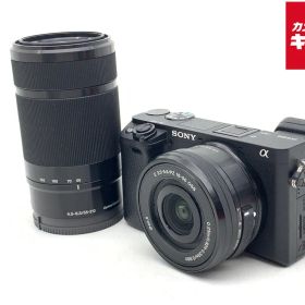 【中古】 【並品】 ソニー α6400 ダブルズームレンズキット ブラック [ILCE-6400Y B] | sony デジカメ カメラ 動作確認済み