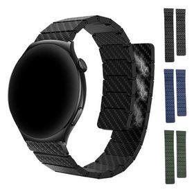 Amazfit Active Max バンド ベルト カーボン調 マグネット付き 磁気付き バンド幅 20mm 22mm Balance2 Cheetah Pro Bip 5 GTR4 GTS4