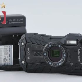【中古】RICOH リコー PENTAX ペンタックス WG-50 ブラック 防水デジタルカメラ シャッター回数僅少