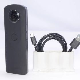 RICOH THETA S ブラック 360度全天球カメラ 360° Full HD 30fps フルハイビジョン動画 25分間連続撮影可能 精度の高い自然なスティッチング HDR合成撮影で明暗差のある室内撮影もきれいに撮影できます 910720