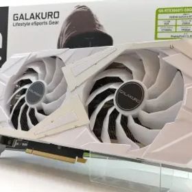 【中古】玄人志向 GALAKURO GK-RTX3060Ti-E8GB/WHITE/LHR RTX3060Ti(LHR)/8GB(GDDR6)【津田沼】保証期間１週間