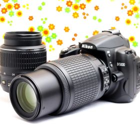 【ダブルレンズ】ニコン Nikon D5000☆スマホ転送☆届いてすぐ使える☆