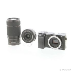 〔中古〕SONY(ソニー) α6000 ILCE-6000Y ブラック ダブルズームレンズキット〔258-ud〕