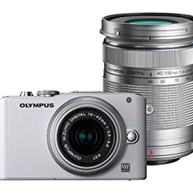 【中古】「非常に良い」OLYMPUS ミラーレス一眼 PEN Lite E-PL3 ダブルズームキット ホワイト E-PL3 DZKIT WHT