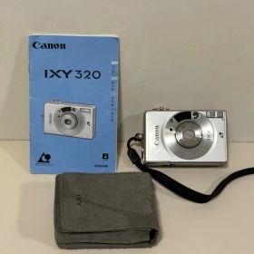 Canon IXY 320 コンパクトフィルムカメラ シルバー ケース・取扱説明書付き 動作未確認