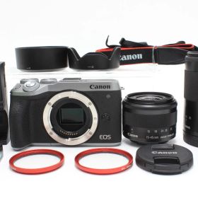 3000ショット以下！Canonキャノン EOS M6 Mark II ダブルズームキット